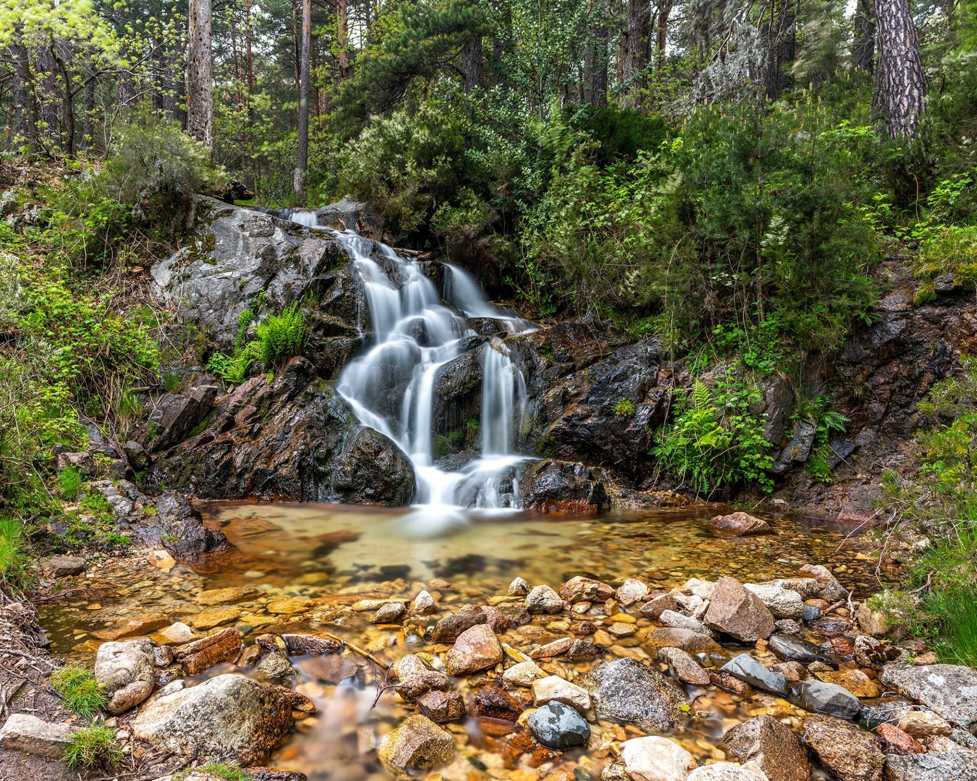 cascada en Cercedilla